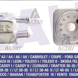 YAĞ SOĞUTUCUSU TRANSPORTER T4 / LT35 / GOLF / A3 / A4 / CRAFTER 97= ACV-AGR-ALH-ANJ-AVR-BJK 2.5 TDİ CONTALI